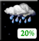 Thursday Night: A slight chance of rain between 11pm and 5am. Mostly cloudy, with a low around 54. Thursday Night: Slight Chance Light Rain